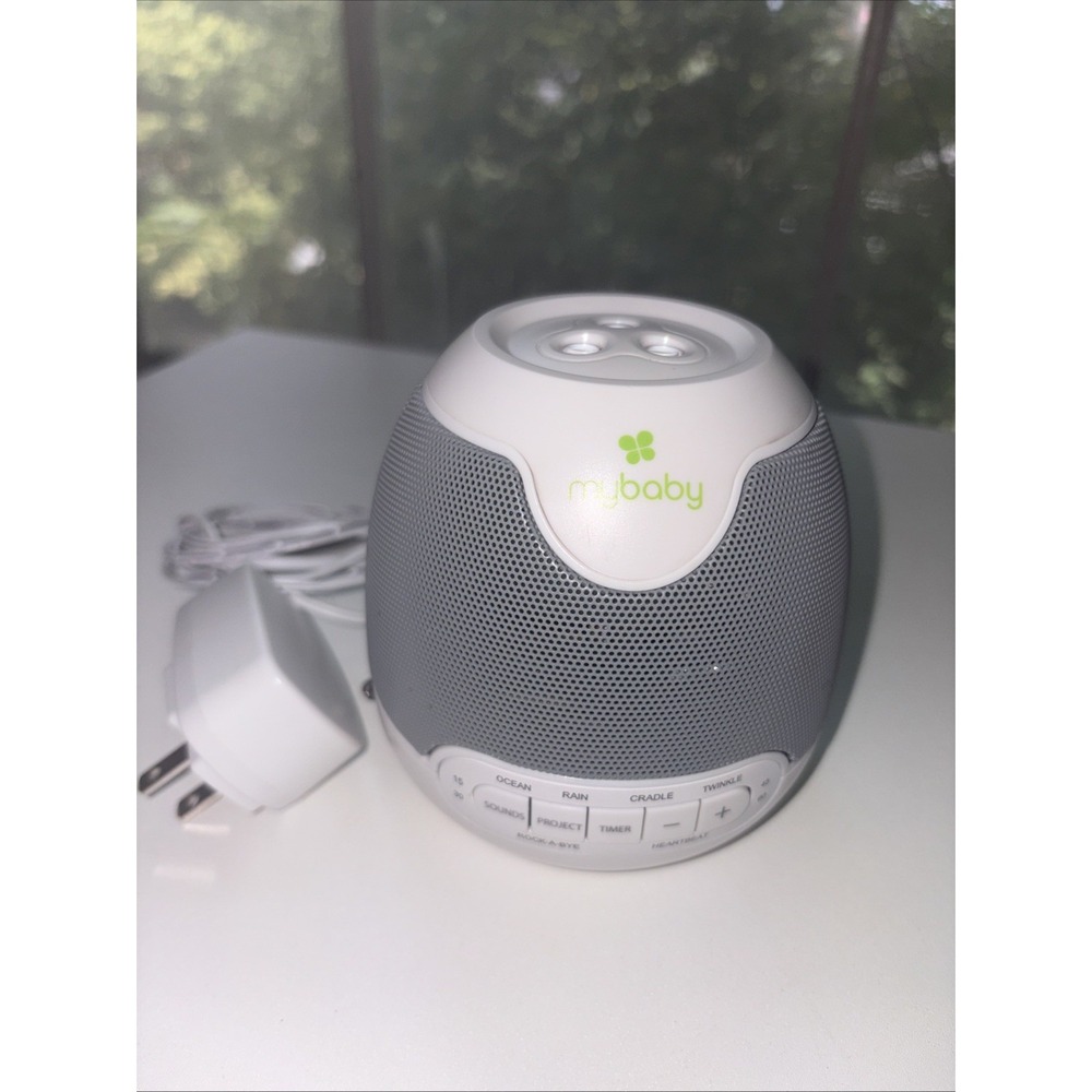 HOMEDICS MY BABY SOUNDSPA LULLABY MYB-S305A SOUND MACHINE PROJECTOR WHITE TESTED